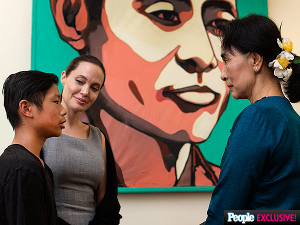 Angelina Jolie Pitt Tours Factory with Aung San Suu Kyi During Myanmar Humanitarian Trip| Real People Stories, Angelina Jolie