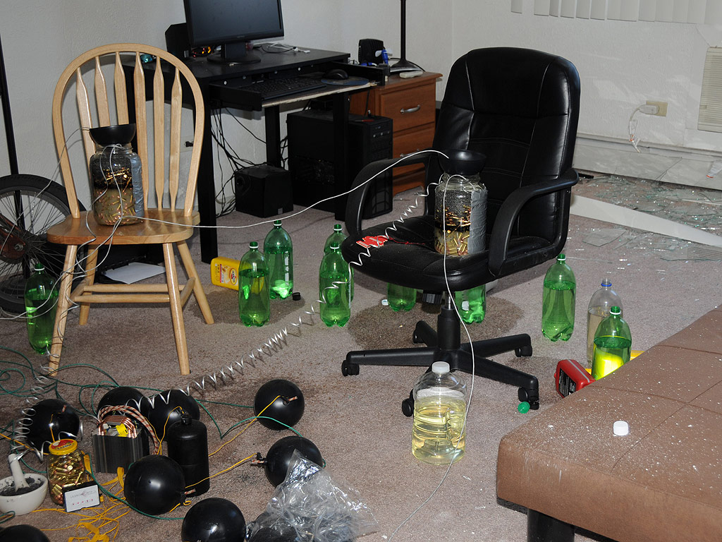 New Photos Show Aurora Theater Shooter James Holmes Apartment Rigged 