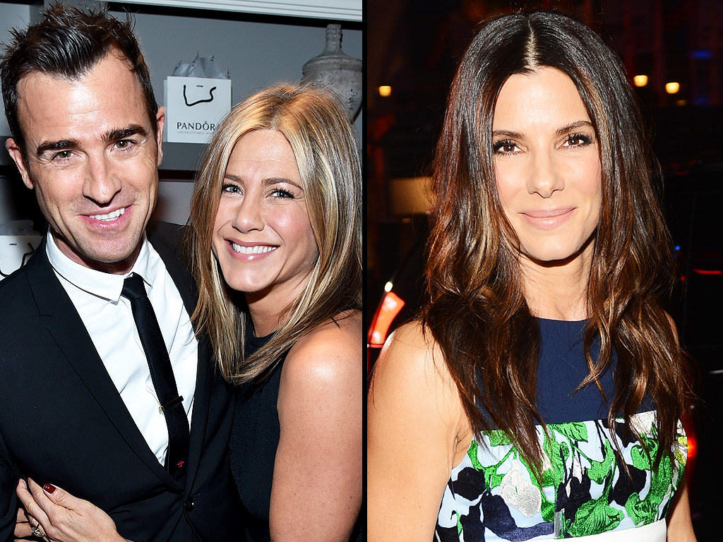 Jennifer Aniston and Justin Theroux Go Out with Sandra Bullock and Bryan Randall