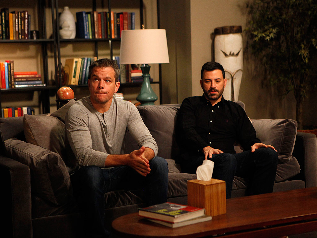 Jimmy Kimmel and Matt Damon Try to Work Out Their LoveHate Feud in