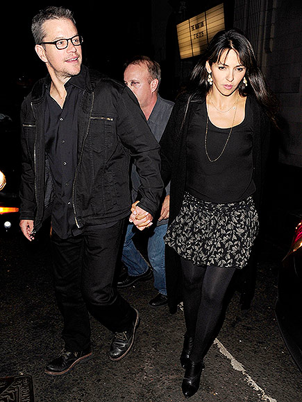 Triple date! George and Amal Clooney enjoy dinner with famous friends Matt Damon, Cindy Crawford and their significant others Oct 3, 2015 George-clooney-3-435