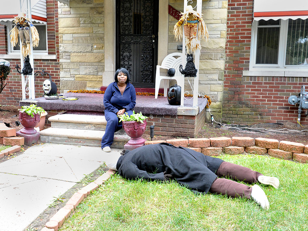Detroit Woman's Halloween Decoration Draws Police Visits