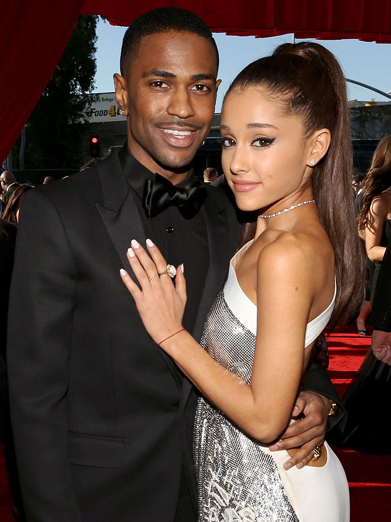 Ariana Grande and Boyfriend Big Sean Share a Kiss on Stage Couples