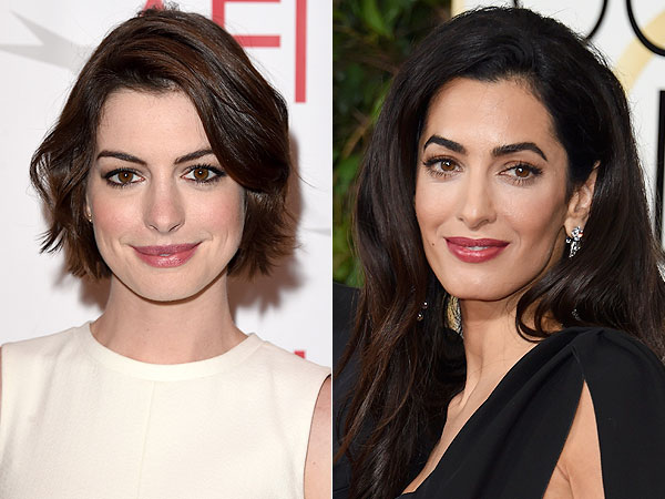 Is Anne Hathaway Secret Twins With Amal Clooney? | American Superstar ...