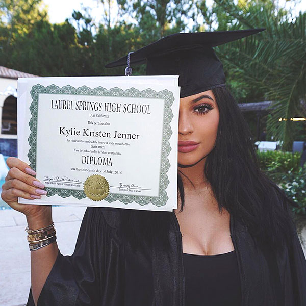 Kylie Jenner graduates