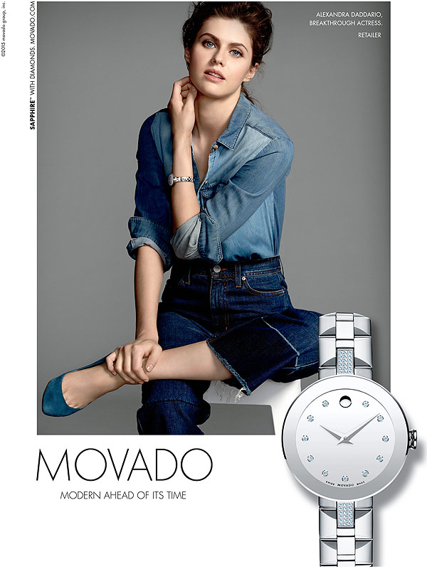 Alexandra Daddario Movado campaign