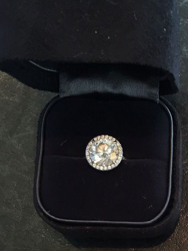 Pamela Anderson engagement ring