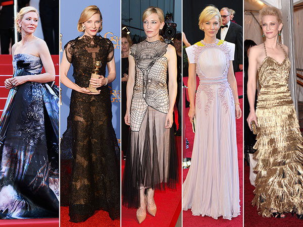 Cate Blanchett Red Carpet Oscars Cannes Giles Givenchy Balenciaga Armani Christopher Kane