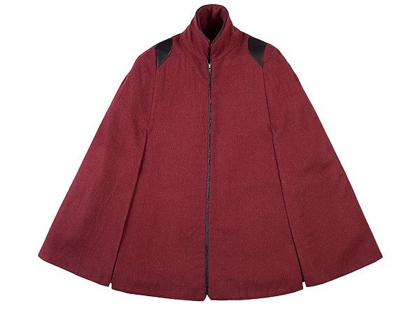 oxblood cape