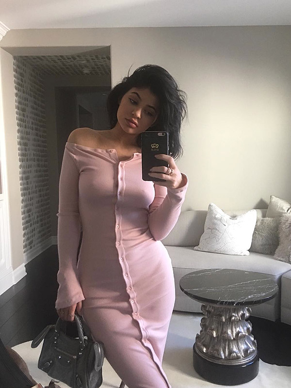 Kylie Jenner Instagram Pink Dress