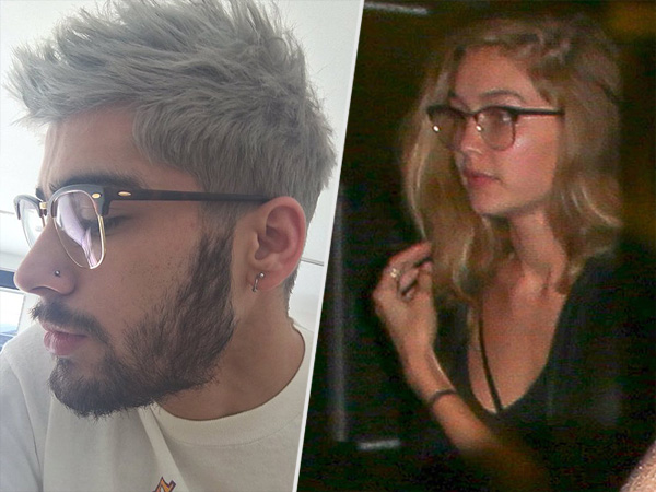 Zayn Malik Gigi Hadid Sharing Glasses