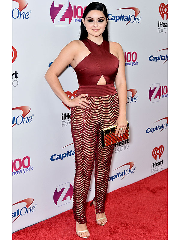 Ariel Winter red jumpsuit