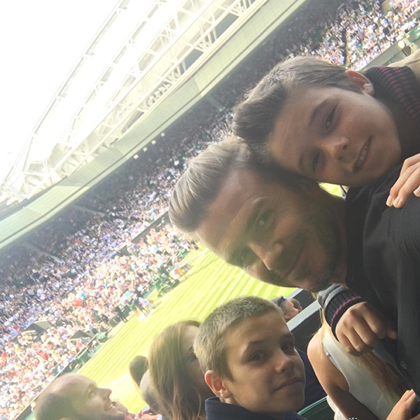 David Beckham sons Wimbledon