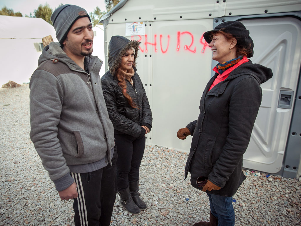 Susan Sarandon's Photo Diary: Meeting Newlywed Syrian Refugees in Greece