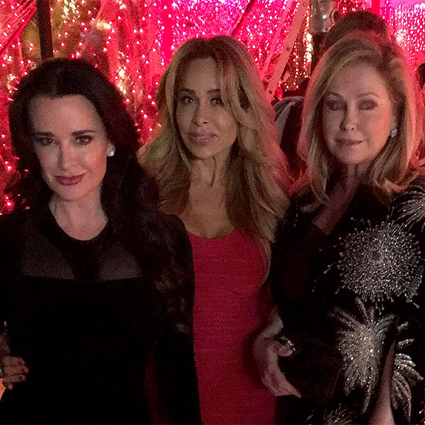 Kyle Richards, Kathy Hilton Attend Kardashian-Jenner Christmas Party