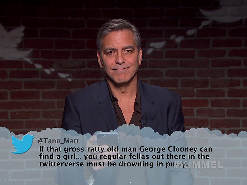 Mean Tweets Movie Edition: See George Clooney, Eddie Redmayne and More Recite Harsh Slams from the Twittersphere!| Jimmy Kimmel Live, George Clooney, Kevin Hart, Sean Penn, Seth Rogen, Susan Sarandon, Taraji P. Henson, Zach Galifianakis