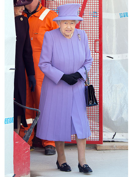 London's New Train Line Named After Queen Elizabeth – and She Dresses Perfectly Purple for the Occasion| The British Royals, The Royals, Queen Elizabeth II