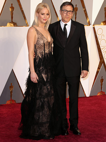 Joy's Jennifer Lawrence and David O. Russell Buddy Up at Vanity Fair's Post-Oscars Bash| Academy Awards, Oscars 2016, Movie News, David O. Russell, Jennifer Lawrence