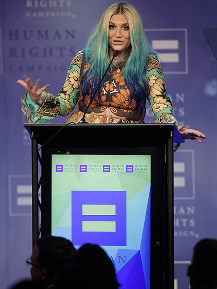 Kesha Tears Up While Receiving LGBT Equality Award During Ongoing Legal Battle with Dr. Luke: 'You Are All Beautiful Just as You Are'| Kesha