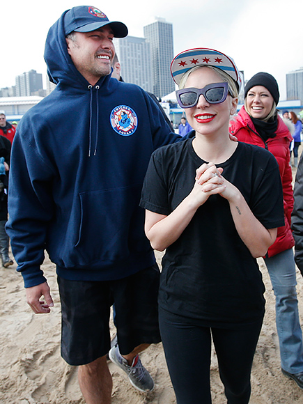Lady Gaga and Taylor Kinney Take the Polar Bear Plunge for the Second Year in a Row| Music News, Lady Gaga, Taylor Kinney