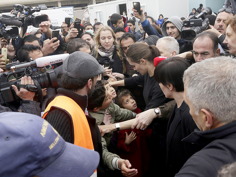 Angelina Jolie Pitt Warmly Greets Syrian Refugees in Greece After Lebanon Speech to 'Reinforce' Humanitarian Efforts| War, Good Deeds, Angelina Jolie