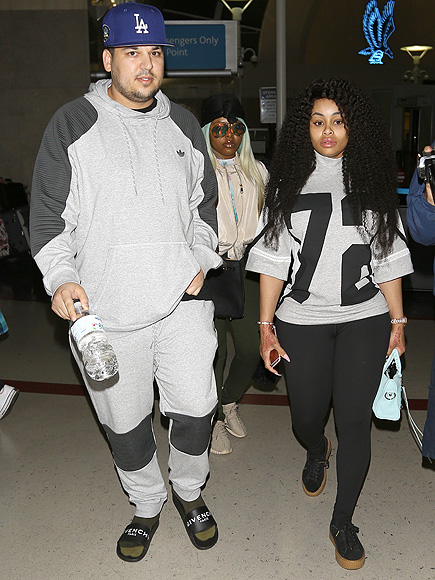 Slimmer Rob Kardashian and Blac Chyna Arrive in L.A. After Tropical Getaway to Jamaica| Couples, Health, Keeping Up with the Kardashians, TV News, Rob Kardashian