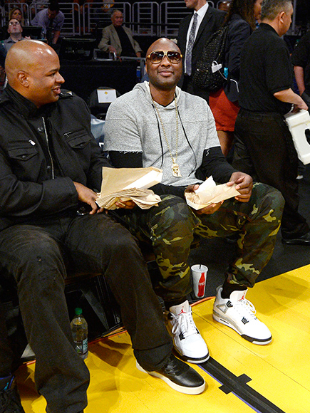 Lamar Odom Attends Los Angeles Lakers Game to Support Former Team and Longtime Friend Kobe Bryant Lamar Odom Attends Los Angeles Lakers Game to Support Former Team and Longtime Friend Kobe Bryant