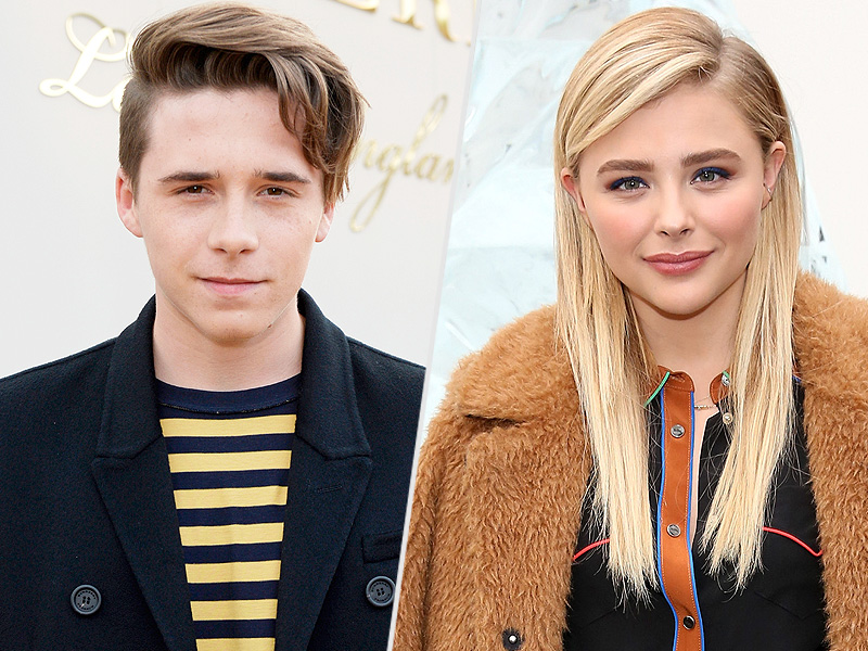 Chloe Grace Moretz and Brooklyn Beckham Have PDA Packed Family Dinner