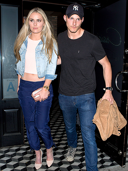 Lindsey Vonn Spotted Leaving Dinner with Hunger Games Star Alexander Ludwig| The Hunger Games, Alexander Ludwig, Lindsey Vonn, Tiger Woods