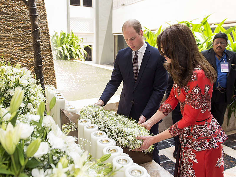 Princess Kate Kicks off Royal Tour of India in Colorful Alexander McQueen| The British Royals, The Royals, Kate Middleton, Prince William