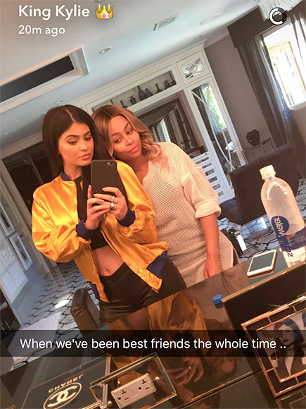 Kylie Jenner and Blac Chyna Pose for Snapchat: 'We've Been Best Friends the Whole Time'| Couples, Keeping Up with the Kardashians, TV News, Blac Chyna, Kylie Jenner, Tyga