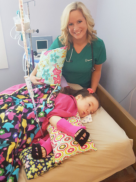 Michigan Couple Inspired by Daughter to Craft Colorful Pillows for Pediatric Hospital Patients: 'We Hope They Can Ease Children's Pain'| Heroes Among Us, Medical Conditions