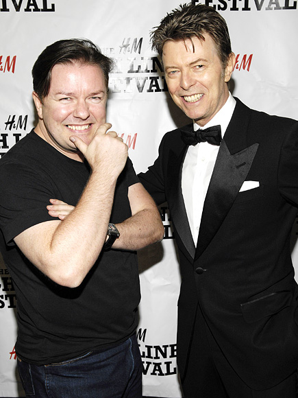 Ricky Gervais Recalls Email Chats with David Bowie Shortly Before Singer's Death: 'Dignity to the End'| David Bowie, Ricky Gervais