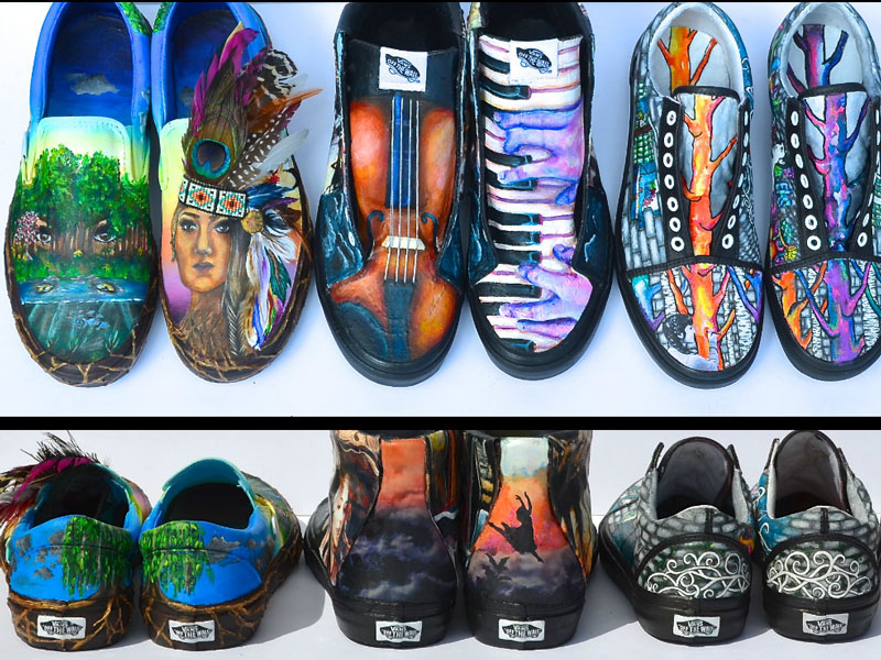 High Schoolers Customize Vans Sneakers to Win Money for Their School's Arts Program| Good Deeds, Around the Web, Real People Stories