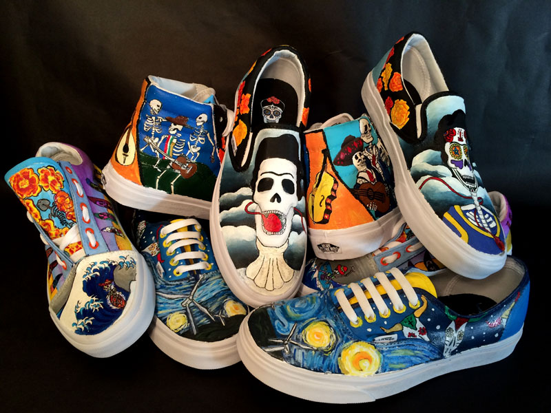 High Schoolers Customize Vans Sneakers to Win Money for Their School's Arts Program| Good Deeds, Around the Web, Real People Stories