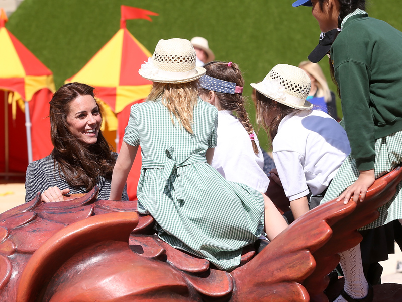 Princess Kate Tours Medieval-Themed Playground, Says Prince George 'Would Be a Bit Scared' of 25-Foot Dragon| The British Royals, The Royals, Kate Middleton, Prince George