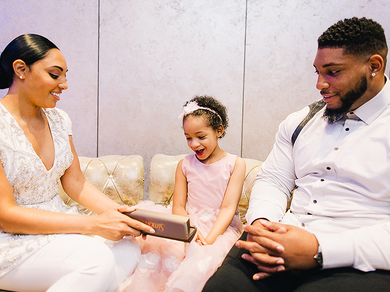 Devon Still's Daughter Leah Receives Beautiful Custom Made Bracelet for Her Father's Wedding: 'I Love My Dad!'| Wedding