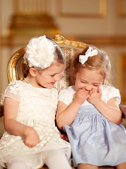 Giggle Girls! Swedish Royal Palace and Princess Madeleine Release Adorable New Photos from Prince Oscar's Christening