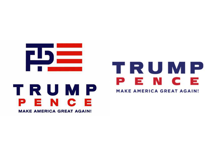Trump-Pence Logo Discontinued as Running Mates Do Awkward 60 Minutes Interview : People.com