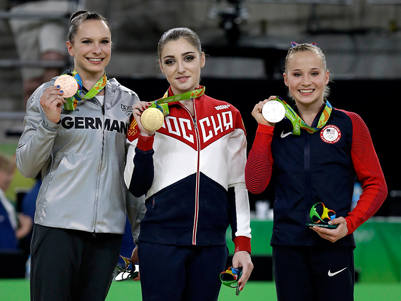 Madison Kocian Wins A Silver Medal In The Uneven Bars At Rio Olympics