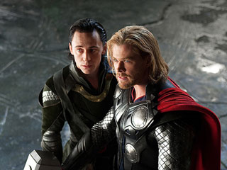 FROM EW: Thor Stars Chris Hemsworth and Tom Hiddleston Visit Children's Hospital