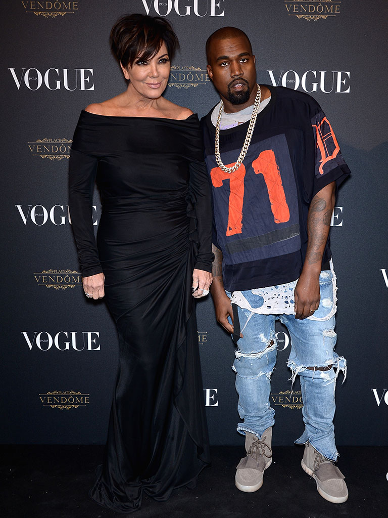 Kris Jenner and Kanye West