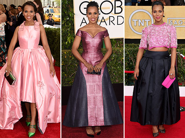 Kerry Washington polarizing red carpet looks