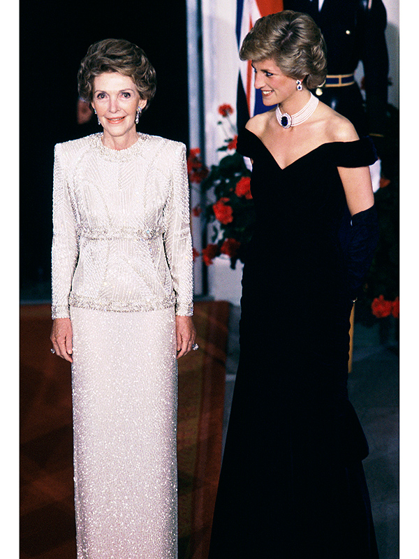Nancy Reagan with Princess Diana