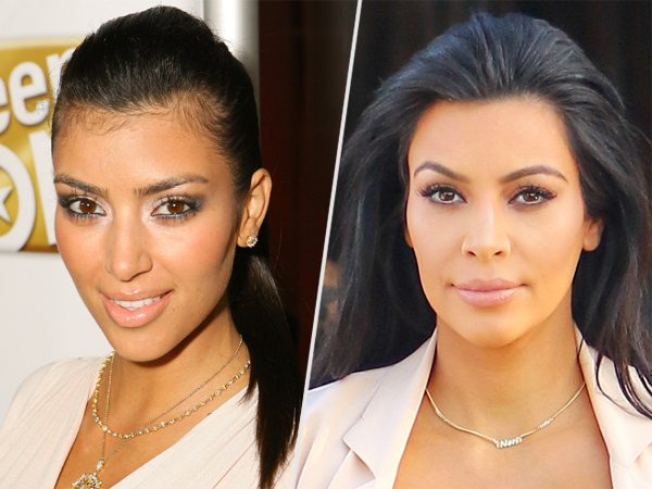Kim Kardashian baby hairs