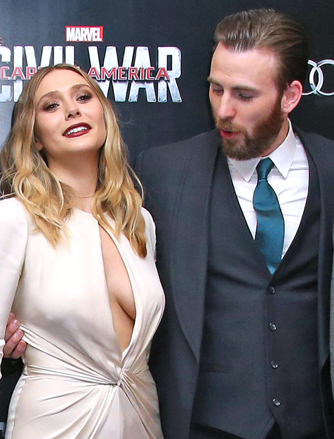 Elizabeth Olsen at Captain America: Civil War premiere