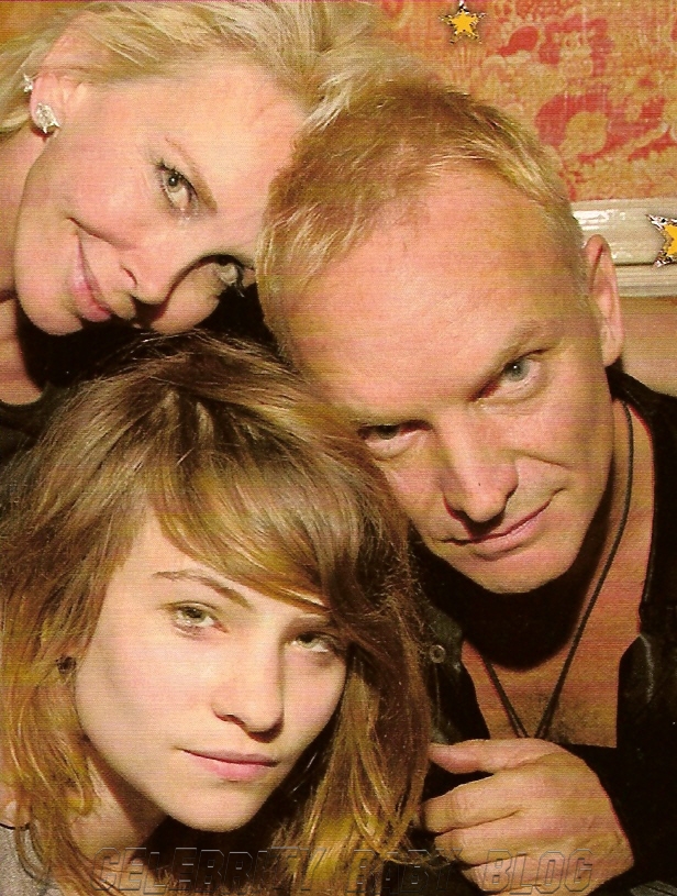 Sting Trudy Styler and their daughter Coco Via People I think Sting and 