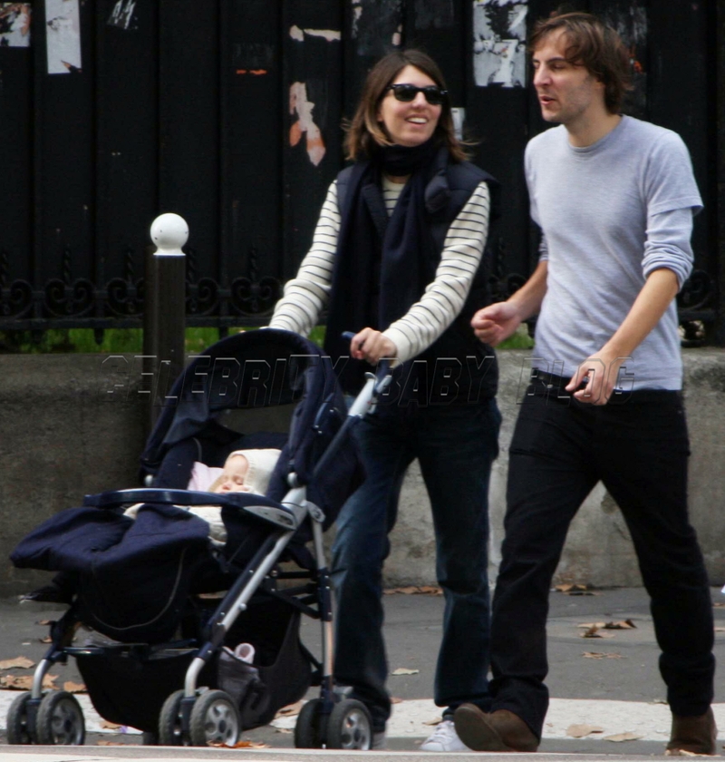  rocker Thomas Mars and their daughter Romy 10 months over the weekend 