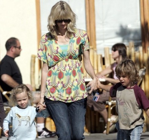 Laura Dern takes kids Halloween...