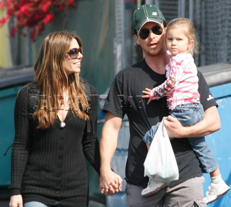 Christian Bale and family